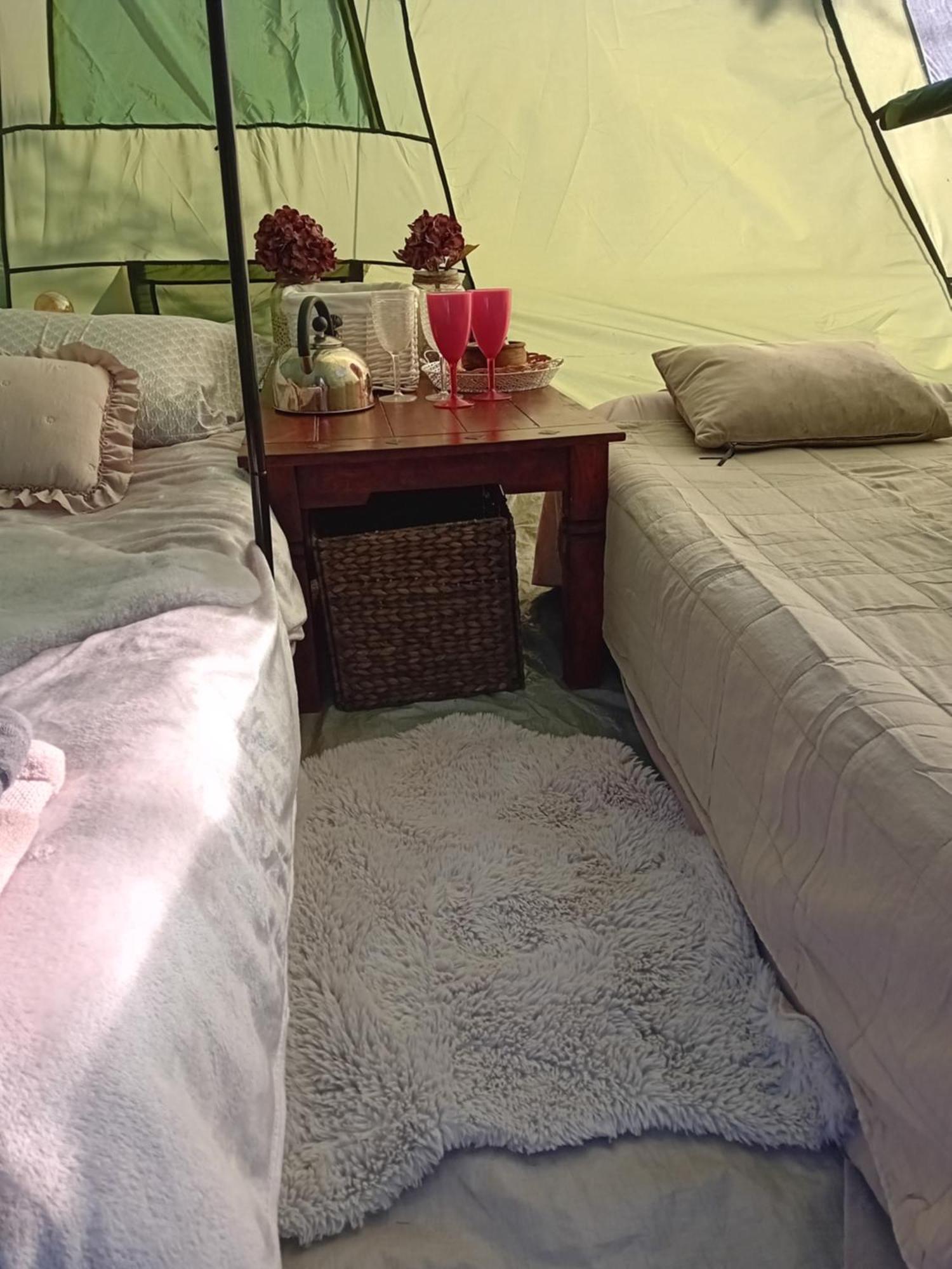 Indian Tent Tipi In Shared Lot And Shared Bathroom Mrse Buitenkant foto